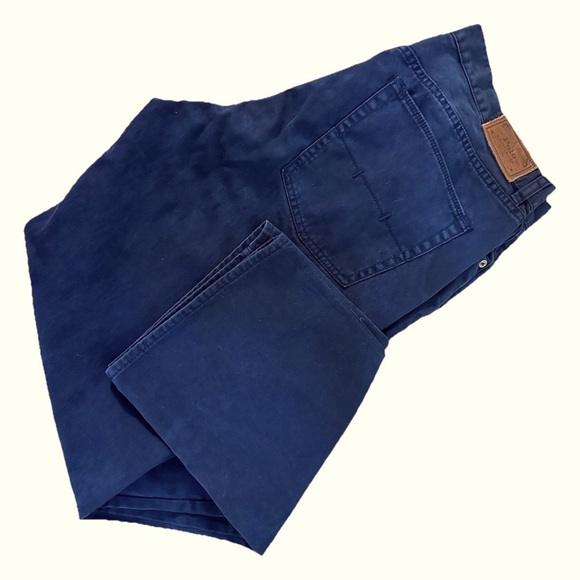 Polo Ralph Lauren Other - Men's Polo Ralph Lauren Dungaree Chino Pants 36x32 Navy Blue 100% Cotton